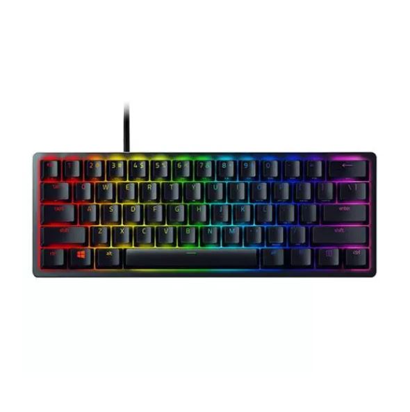 Razer Huntsman Mini 60% Gaming PBT Chroma RGB Keyboard With Clicky Purple Optical Switches | RZ03-03390100-R3M1