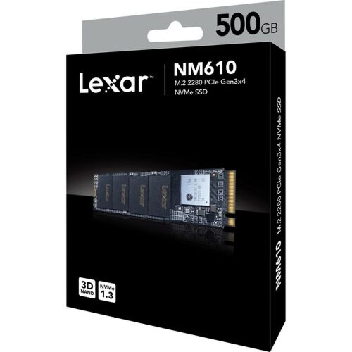 Lexar 500GB NM610 M.2 2280 NVMe SSD |  LNM610-500RB