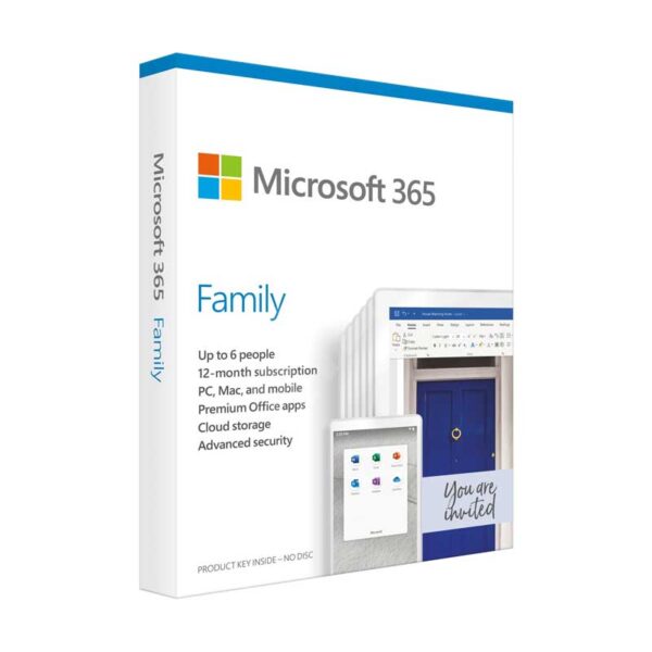 MICROSOFT OFFCE 365 Family Up to 6 People 12M Sub | 6GQ-01558