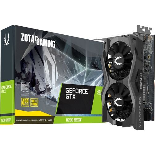 Zotac Gaming GeForce GTX 1650 Super Twin Fan 4GB GDDR6 Graphics Card - Black | ZT-T16510F-10L